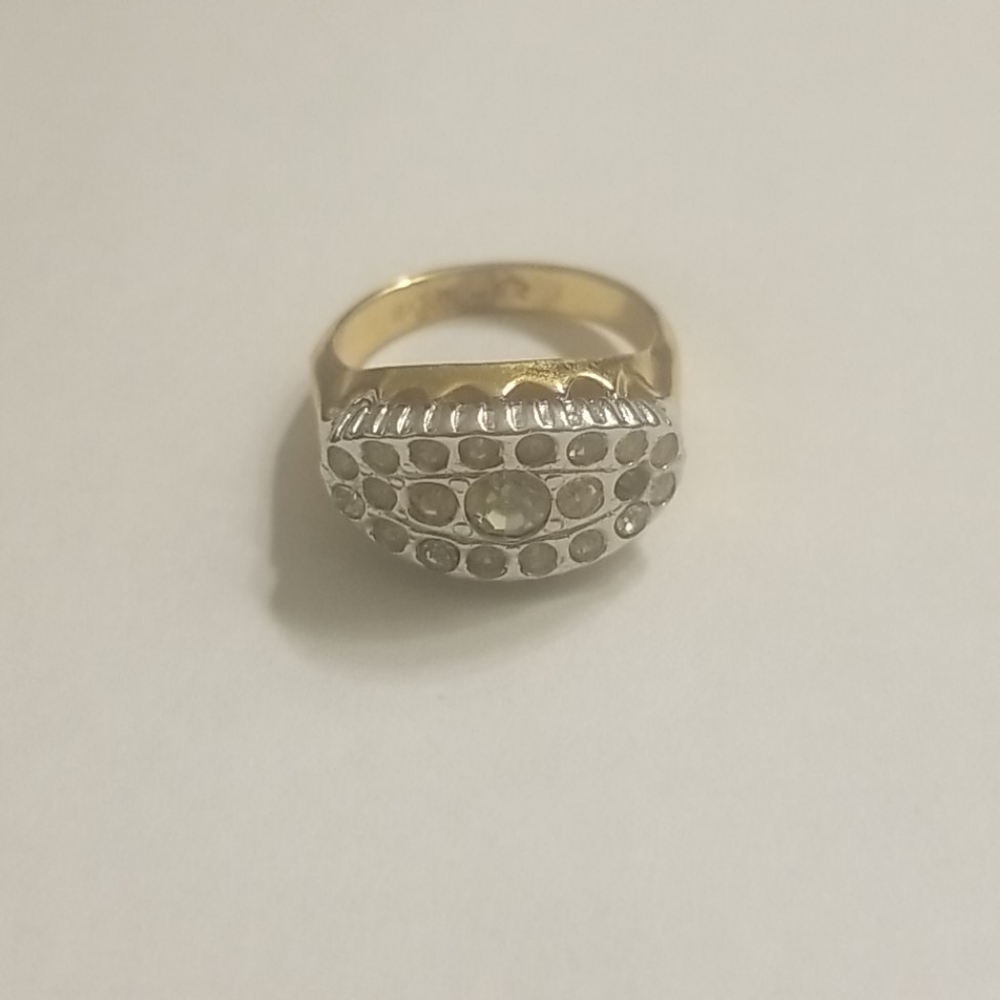 ART DECO 18KT GF HALLMARKED RING SZ 6 - Picture 4 of 6